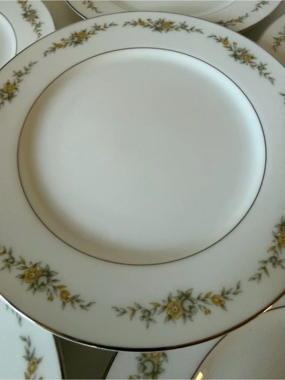 Vintage Four Crown China salad and bread and  butter plates set